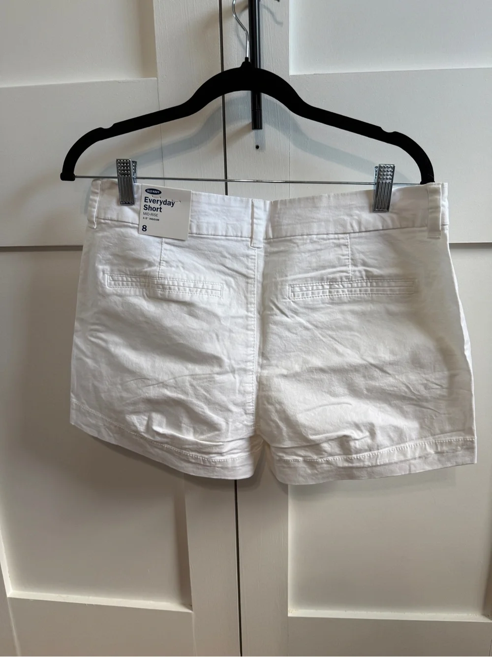 Old Navy White Cotton Blend Women's Jean Shorts - Picture 2 of 7